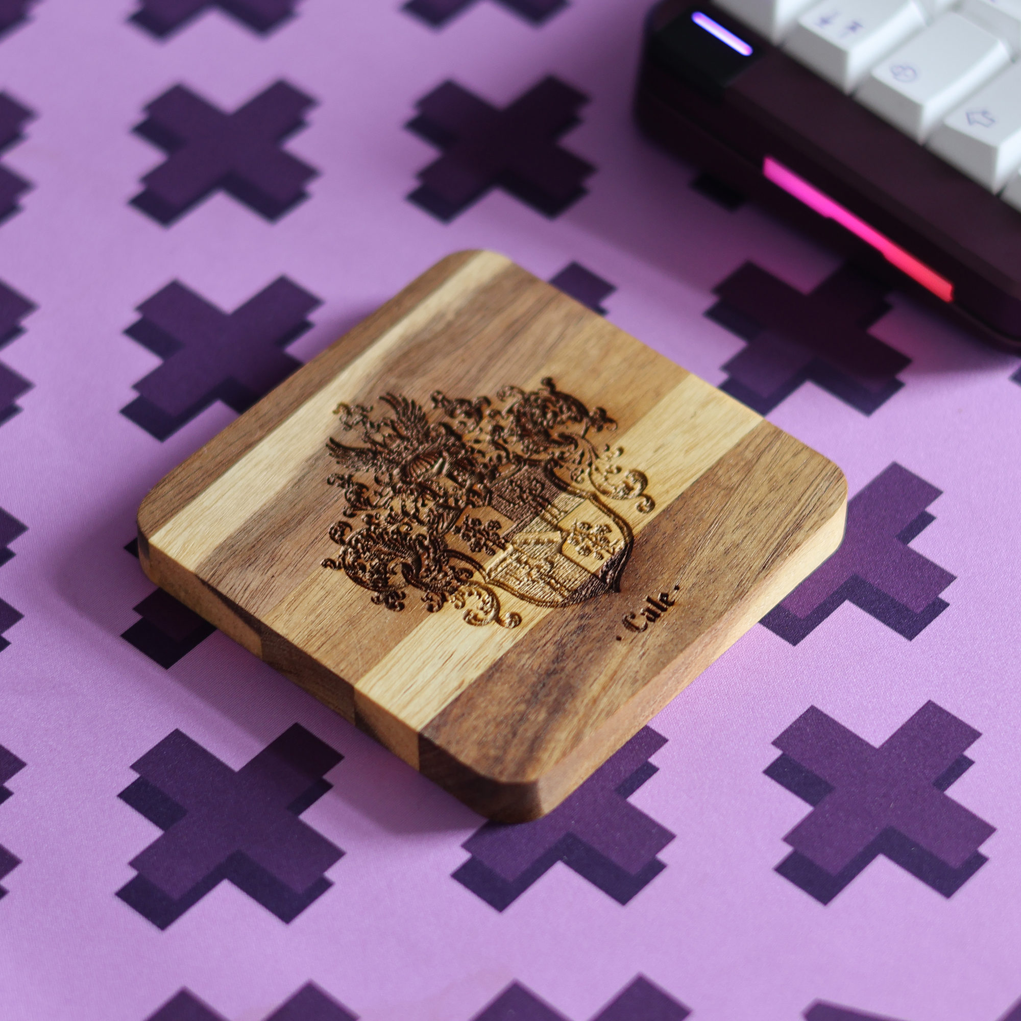 Another laser engraved coaster