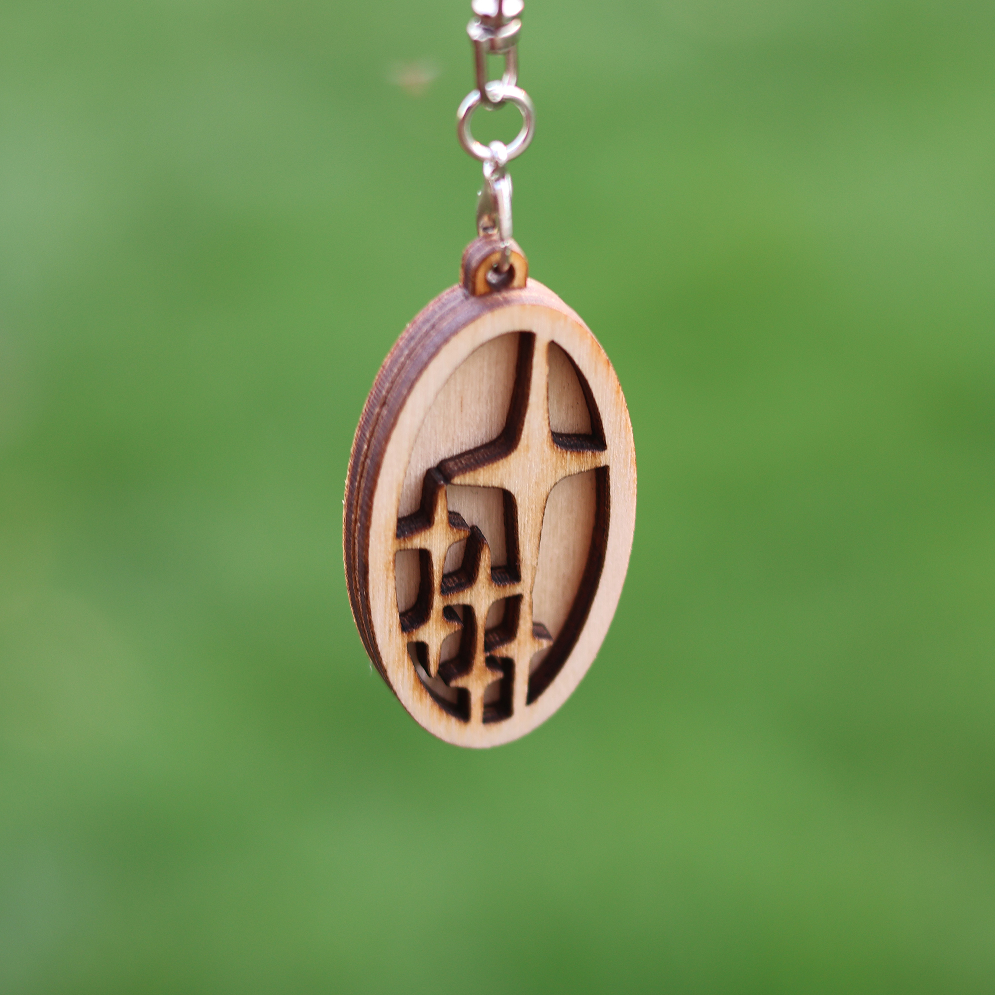 Laser engraved keychain